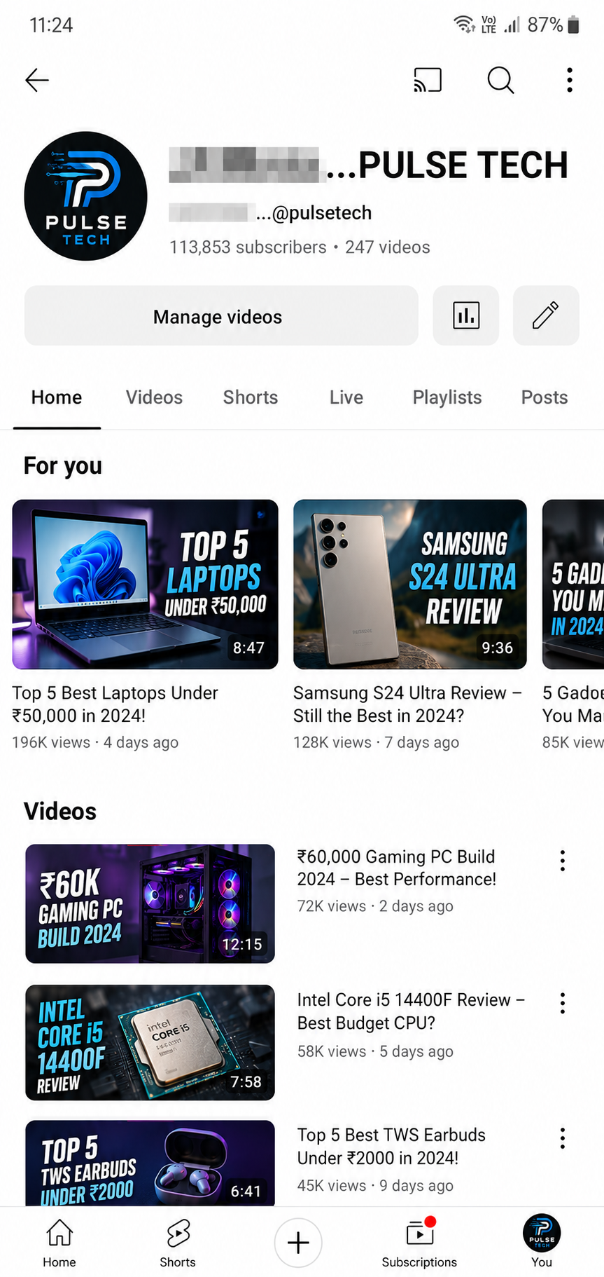 Monetized YT Channel